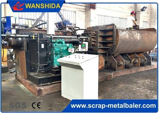 खरीदें Scrap metal baling press machine with feeding grab for waste aluminum profile light scrap metal online manufacture
