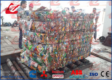 प्लास्टिक की बोतलें और डिब्बों के लिए 125 टन क्षैतिज बेलर अपशिष्ट पीईटी बोतल बालिंग मशीन