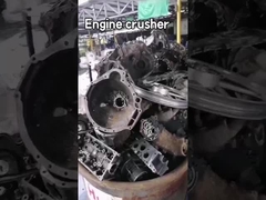 उच्च दक्षता स्टील स्क्रैप स्क्रैडर मशीन, इंजन क्रशर मशीन 1 - 2m3 / h क्षमता