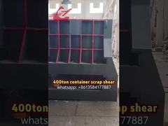400 टन स्वचालित हाइड्रोलिक स्क्रैप धातु कतरनी कंटेनर प्रकार