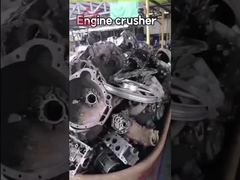 PSJ-1250 अपशिष्ट स्क्रैप इंजन शेल क्रशर कंपैक्टर डीजल इंजन बिजली आपूर्ति