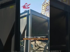 1250 टन स्टील की छीलन चिप्स एल्यूमीनियम कच्चा लोहा धातु आरी का बुरादा ब्रिकेटिंग प्रेस मशीन