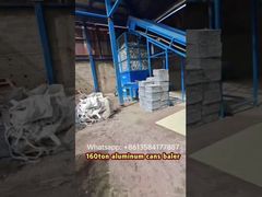 160 टन एल्यूमीनियम के डिब्बे बेलिंग प्रेस बेलर मशीन